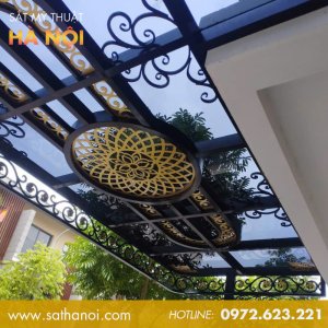 Mái Kính Sắt Mỹ Thuật MKS-03