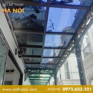 Mái Kính Sắt Mỹ Thuật MKS-33