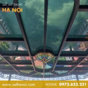 Mái Kính Sắt Mỹ Thuật MKS-35