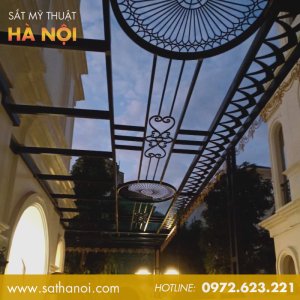 Mái Kính Sắt Mỹ Thuật MKS-45