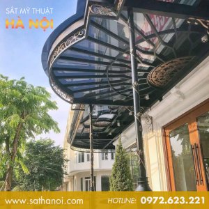 Mái Kính Sắt Mỹ Thuật MKS-05