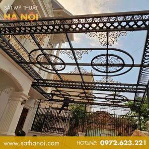 Mái Kính Sắt Mỹ Thuật MKS-06